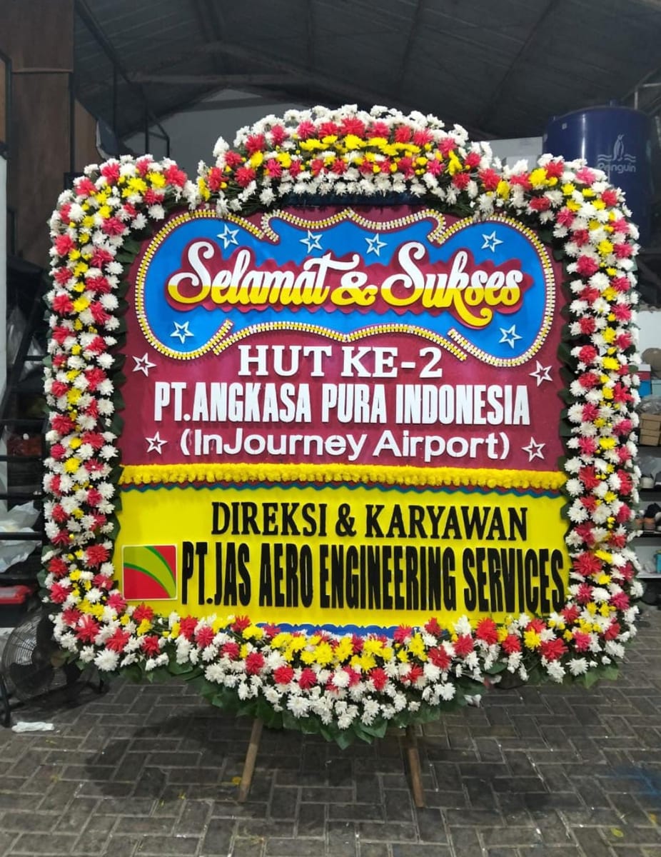 Karangan Bunga Papan Ucapan (Grand Opening / Duka Cita / Wedding)
